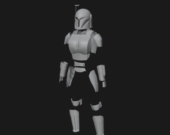 Star Wars Bo Katan inspired full armor 3D file