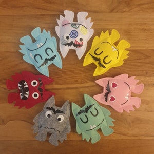 Ready to sew kit monsters of emotions model 11 cm