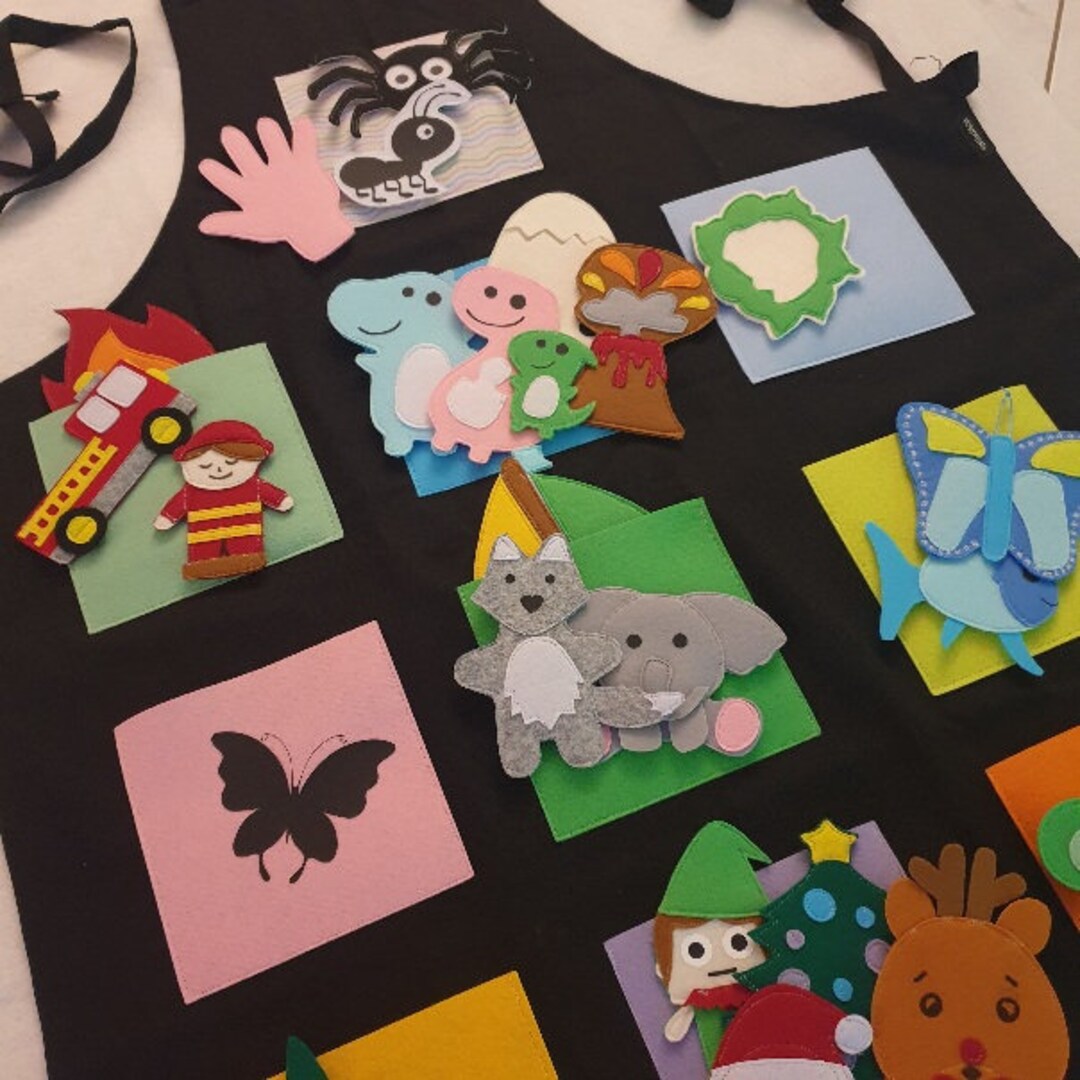 Figurines for Nursery Rhyme Apron Nursery Rhyme Bag Etsy