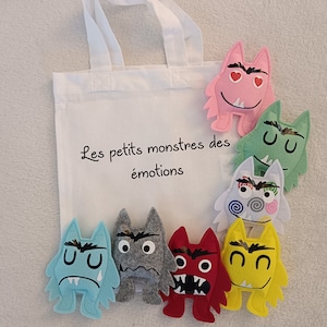 Emotion Monsters with personalized storage bag option