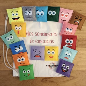 Mon sac à émotions et sentiments - monstres des émotions - autisme - ergothérapie - gestion émotionnelle - monstres des émotions