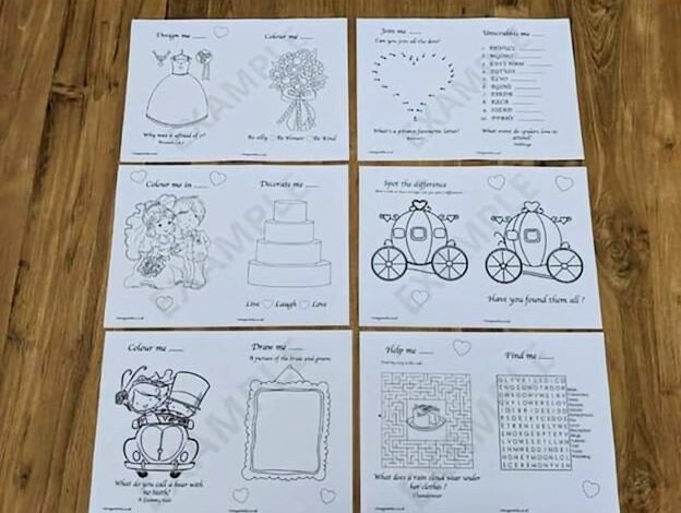 Personalised Wedding Activity Book Kids Wedding Activity - Etsy UK