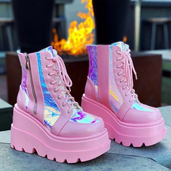 kawaii platform boots
