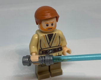 NEW STAR WARS JEDI MASTER OBI WAN BEN KENOBI MINIFIGURE USA SELLER