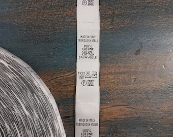 50 fabric composition labels
