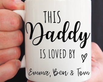 Personalisierte Papa Tasse, erstes Weihnachtsgeschenk, Vatertagsgeschenk