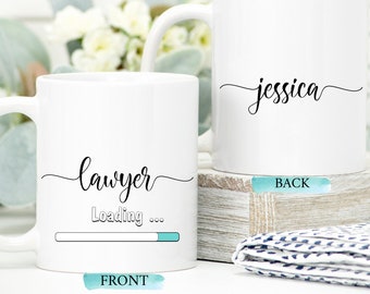 Taza personalizada para futuros abogados, regalo de graduación para estudiantes de derecho