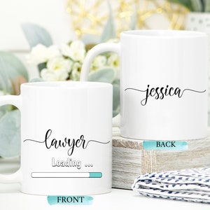 Future Lawyer Mug, Law Student Gift, Lawyer Graduation Gift, Lawyer Student Gift, Lawyer Loading, Graduation Party Gift, Profession Mug