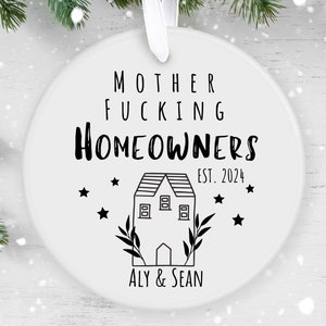 Personalised First Christmas in our New Home Bauble, Couple Christmas Keepsake, First Christmas New Home, New Home Ornament, Housewarming