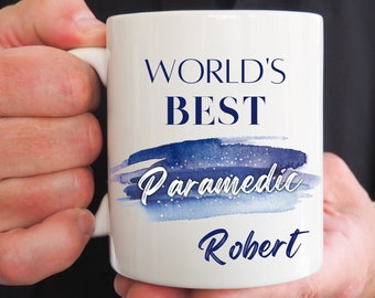 Personalized Paramedic Mug, World's Best EMT Gift