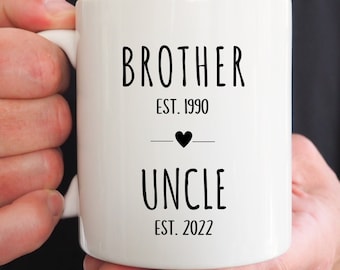 Brother to Uncle Mug, New Uncle Mug, Pregnancy Reveal To Uncle, Personalised Mug, Future Uncle, New Auntie Gift Ideas, New Uncle Gift Ideas