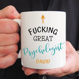 Jodida gran taza de psicólogo, idea de regalo para un psicólogo, regalos para estudiantes, psicologías futuras, regalos para Navidad, cumpleaños, nuevo trabajo