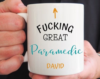 Personalized Paramedic Mug, Funny Gift for EMT