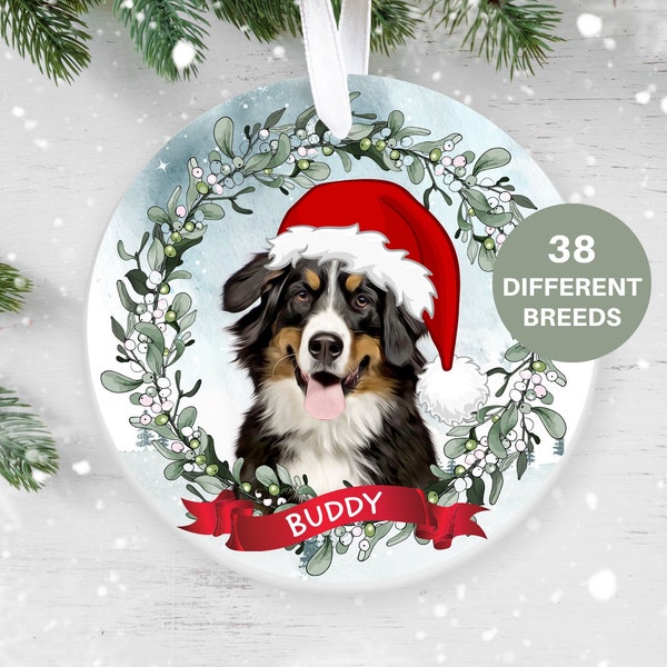 Personalised Bernese Mountain Dog Christmas Decoration, Personalised  Christmas Ornament, Christmas Tree Ornament, Pet Lover, New Puppy Gift