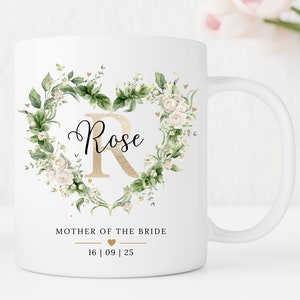 Gepersonaliseerde mok met eerste naam, mok bruidsmeisje, cadeau moeder van de bruidegom, cadeau moeder van de bruid, aanstaande bruid, voorstel bruidsmeisje