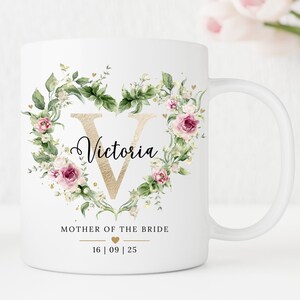 Gepersonaliseerde mok met eerste naam, mok bruidsmeisje, cadeau moeder van de bruidegom, cadeau moeder van de bruid, aanstaande bruid, voorstel bruidsmeisje