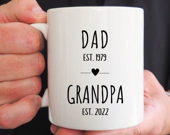 Grandparent Mugs, Pregnancy Reveal To Grandparents, Grandpa Mug, New Grandparents, Personalized Mugs, Future Grandpa, Father's Day Gift