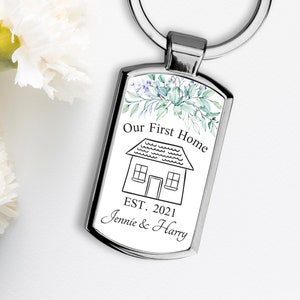 Personalised First Home Keyring, New Home Keychain, First Home Gift, New Home Gift, Personalised Keychain, New Home Keyring, Home Sweet Home