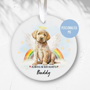 Labrador Retriever, Dog Loss Gift, Pet Memorial Gift, Keepsake for Dog Lover, Custom Dog Ornament, Dog Passed Away Gift, Pet Sympathy Gift