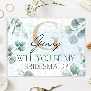 Personalisierter Brautjungfer Vorschlag Puzzle, Willst du mein Brautjungferngeschenk sein, Trauzeugin / Ehre, Hochzeitsgeschenke, Hochzeit Dankeschön