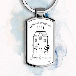 Personalised First Home Keyring, New Home Keychain, First Home Gift, New Home Gift, Personalised Keychain, New Home Keyring, Home Sweet Home