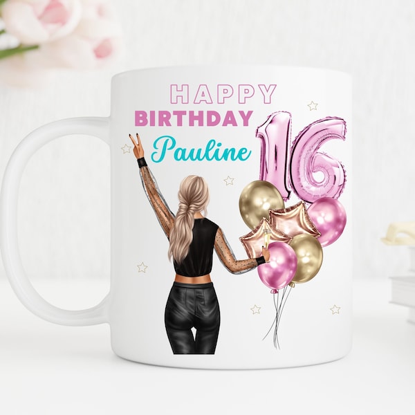 Personalised Birthday Mug, Special Birthday Best Friend, Sister, Cousin, Daughter, Grandaughter, Custom Mug, Celebration, Birthday Keepsake