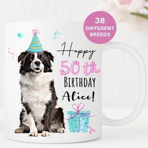 Presente de aniversário para amantes de cães, caneca personalizada para cachorro pastor australiano, caneca para mãe e pai de cachorro, presente para dono de cachorro, caneca personalizada Reino Unido, dia dos namorados, animal