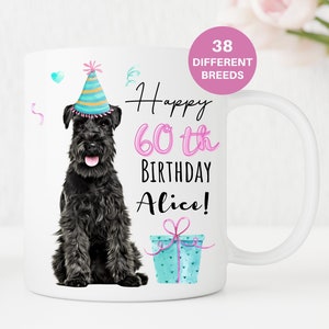 Regalo di compleanno per gli amanti dei cani, tazza personalizzata per cani Schnazuer in miniatura, tazza per mamma e papà, regalo per proprietari di cani, tazza personalizzata UK, San Valentino, animali