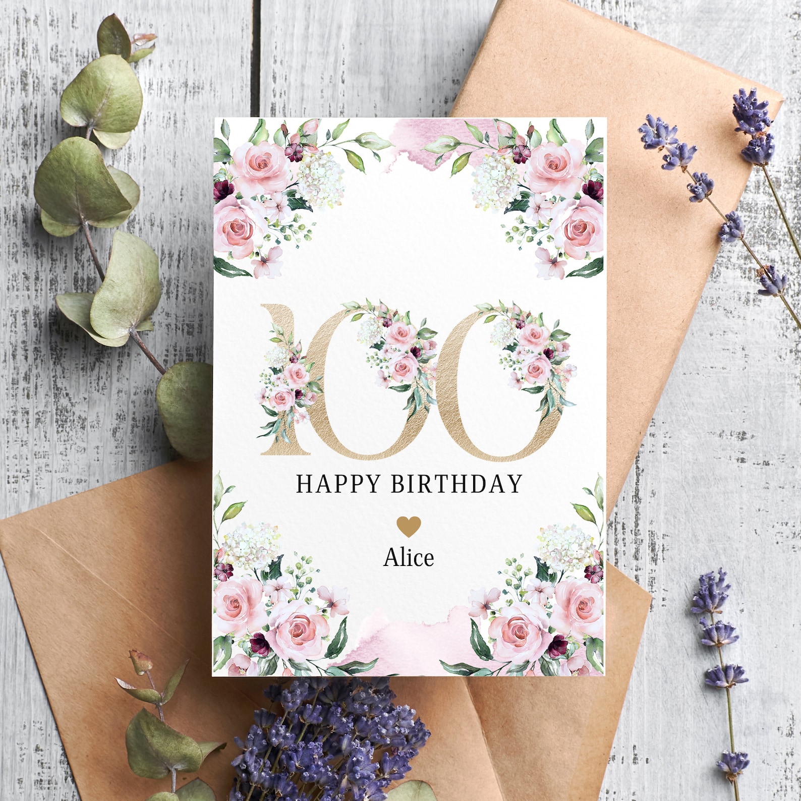 Personalised 70th Birthday Card, Card for Her, 70th Birthday Gift, Age ...