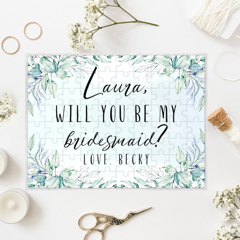 Personalized Bridesmaid Proposal Puzzle Will You Be My Etsy UK