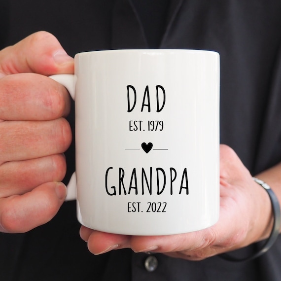Grandparent Mugs, Pregnancy Reveal To Grandparents, Grandpa Mug, New Grandparents, Personalized Mugs, Future Grandpa, Father's Day Gift