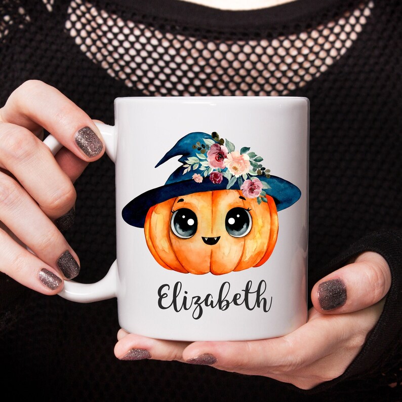 Custom mug personalised Hello Pumpkin Mug 11 oz Halloween Etsy