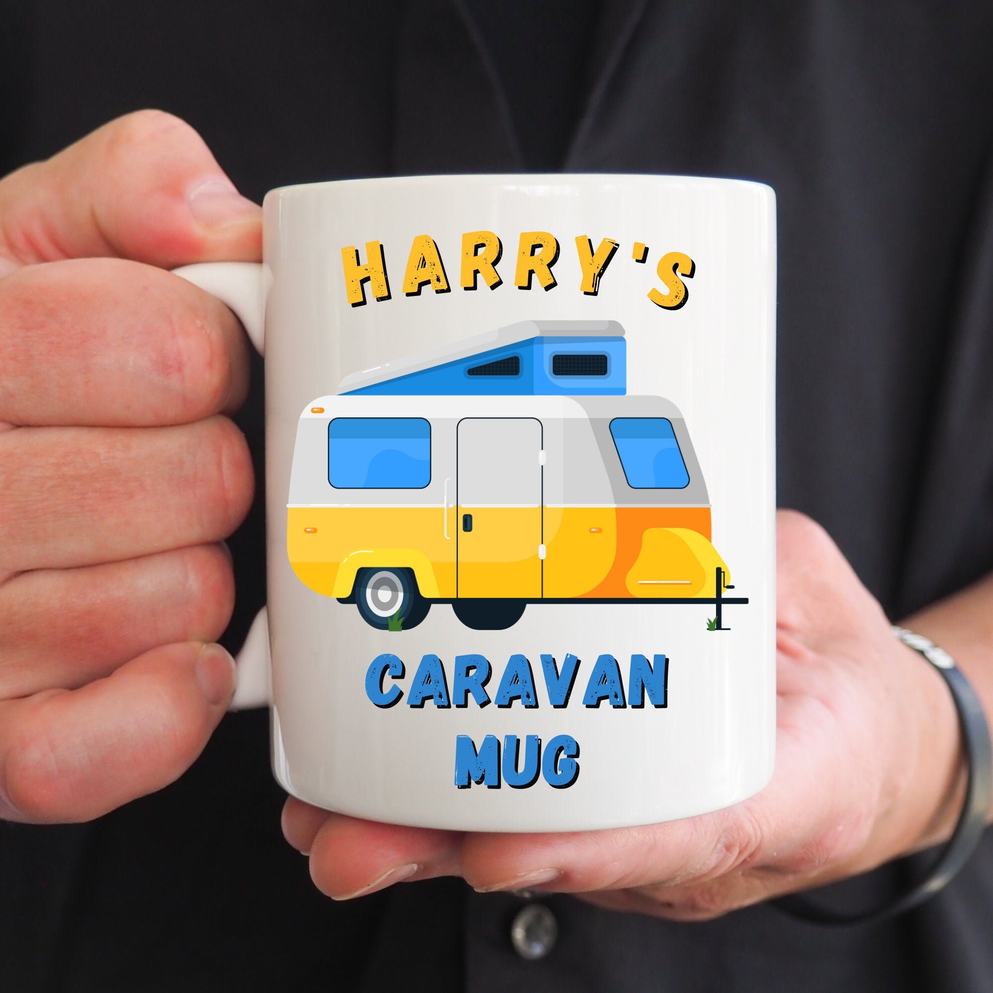 Taza de caravana personalizada taza para él taza de Etsy España