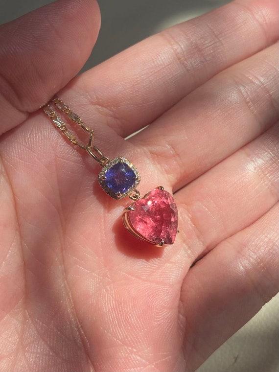 Vintage Color Changing Sapphires Pink Tourmalines… - image 1