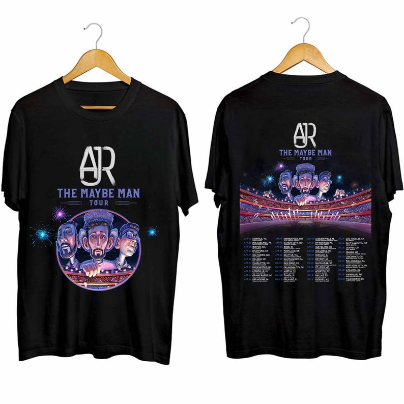 AJR the Maybe Man Tour 2024 Tour Shirt AJR Band Fan Shirt Etsy Hong Kong