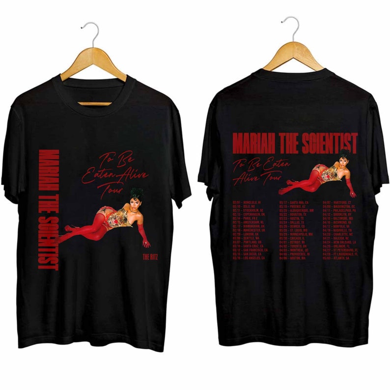 Mariah the Scientist to Be Eaten Alive Tour 2024 Shirt Etsy Canada