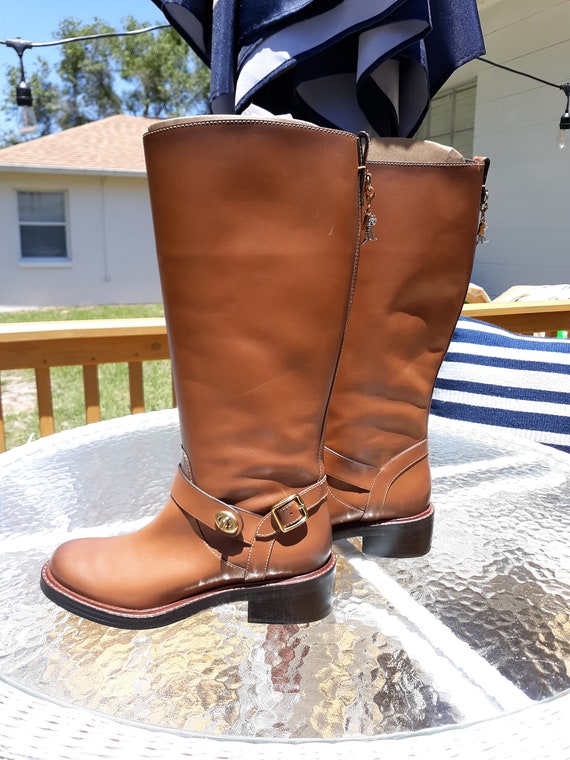 Tan leather genuine boots