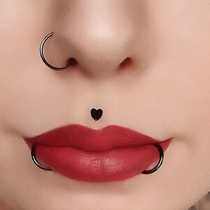 THUNARAZ 16G Lip Studs 6mm 8mm 10mm Stainless Steel Internally Threaded