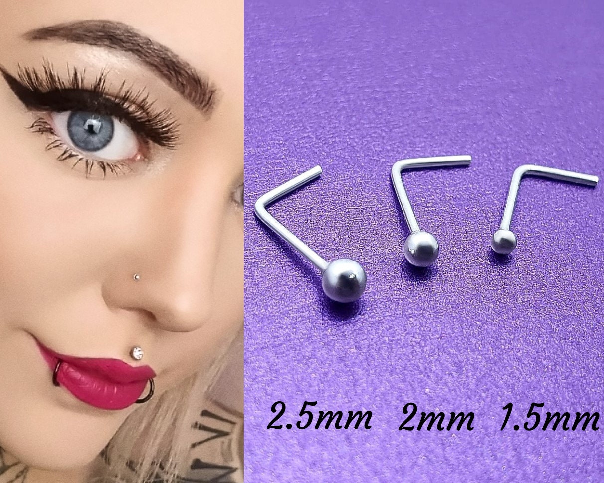 Small Ball Nose Pin Etsy