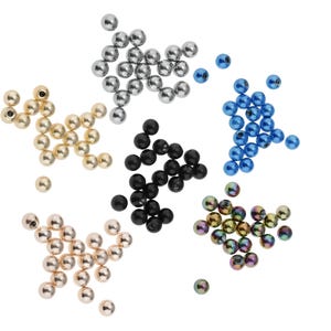 3 pack Replacement Balls, Spare Ball Tongue Bar, Industrial Bar, Stud, Labret Nose Lip Tragus Ear Helix Cartilage 3mm, 4mm, 5mm, 6mm