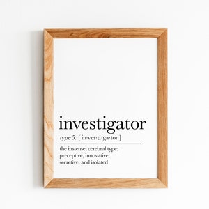 Enneagram Type 5 Definition PRINT | The Investigator | DIGITAL DOWNLOAD