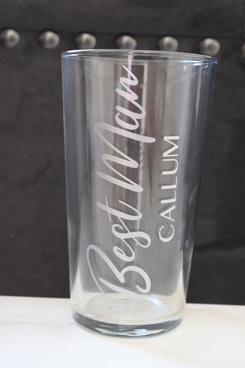 Wedding Pint Glass Decals Personalised Beer Glass Vinyl Etsy