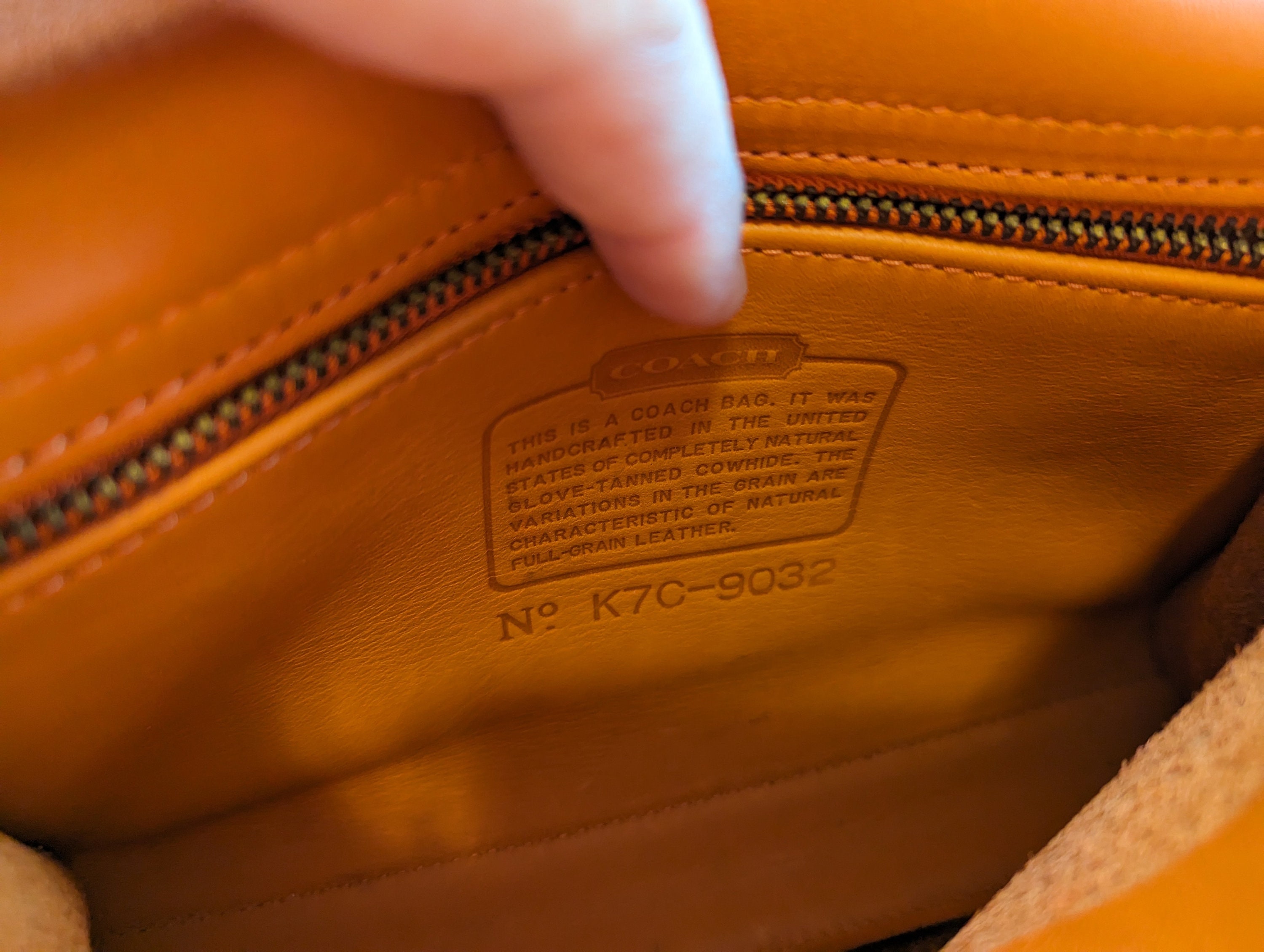 Coach orange leather handbag - Gem