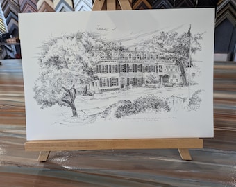 Yolanda Schofield Print- The Historic Rowhouses of South Main Street Geneva NY