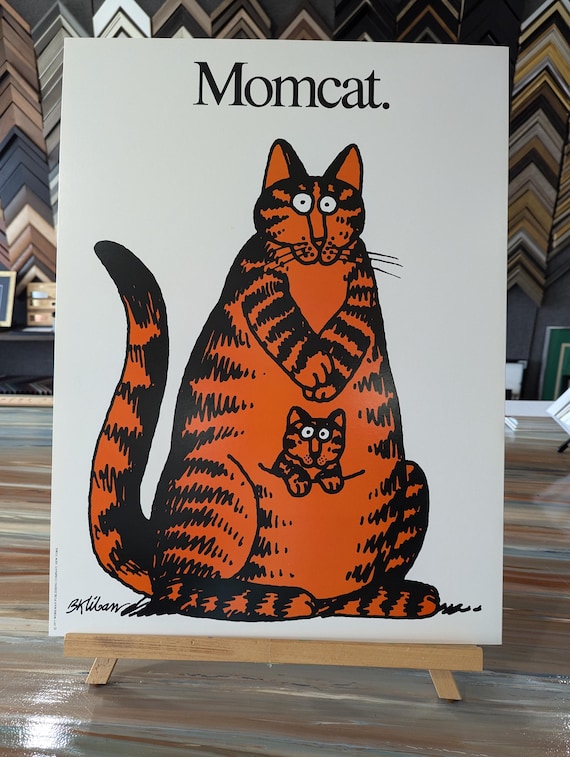 国内外の人気集結！ Cat Kliban Poster- Etsy - Cat Mom 1977- 額縁
