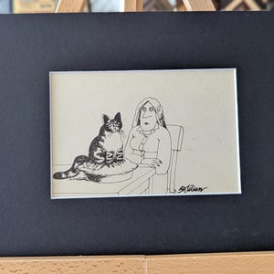 Kliban Cat From Cat Notepad- Pie Cat