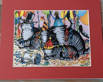 Kliban Cat From 2020 Calendar / Party Cats