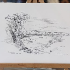 Yolanda Schofield Print- Seneca Lake