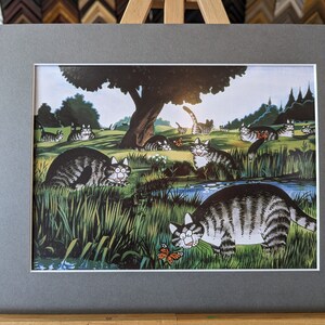 Kliban Cat From 2000 Calendar - Cats and Butterflies