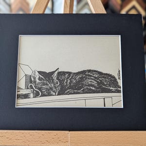 Kliban Cat From Cat Notepad- Cat Sleeping